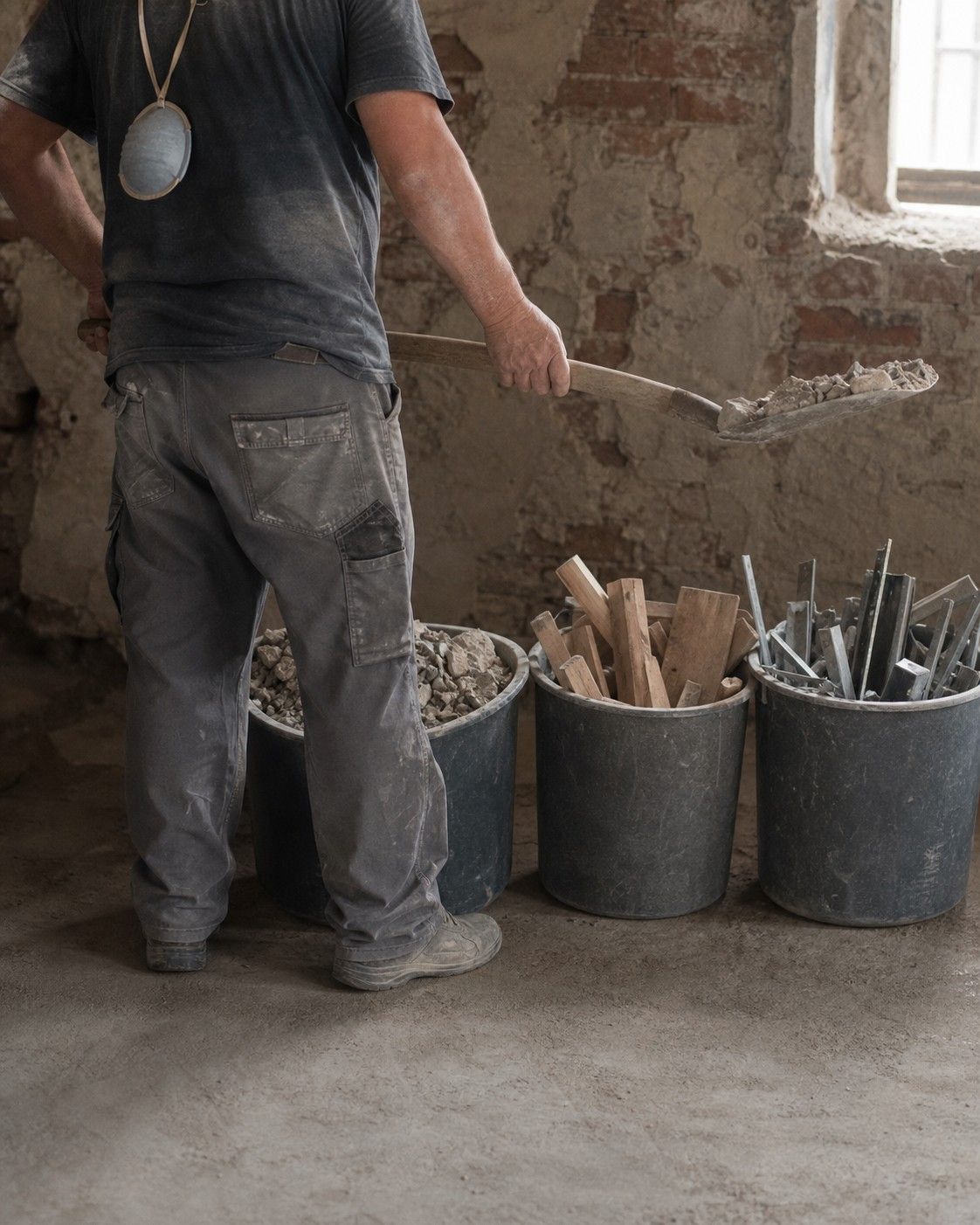 Arbeitssituation im Bereich Abbruch, Rückbau und Entkernung