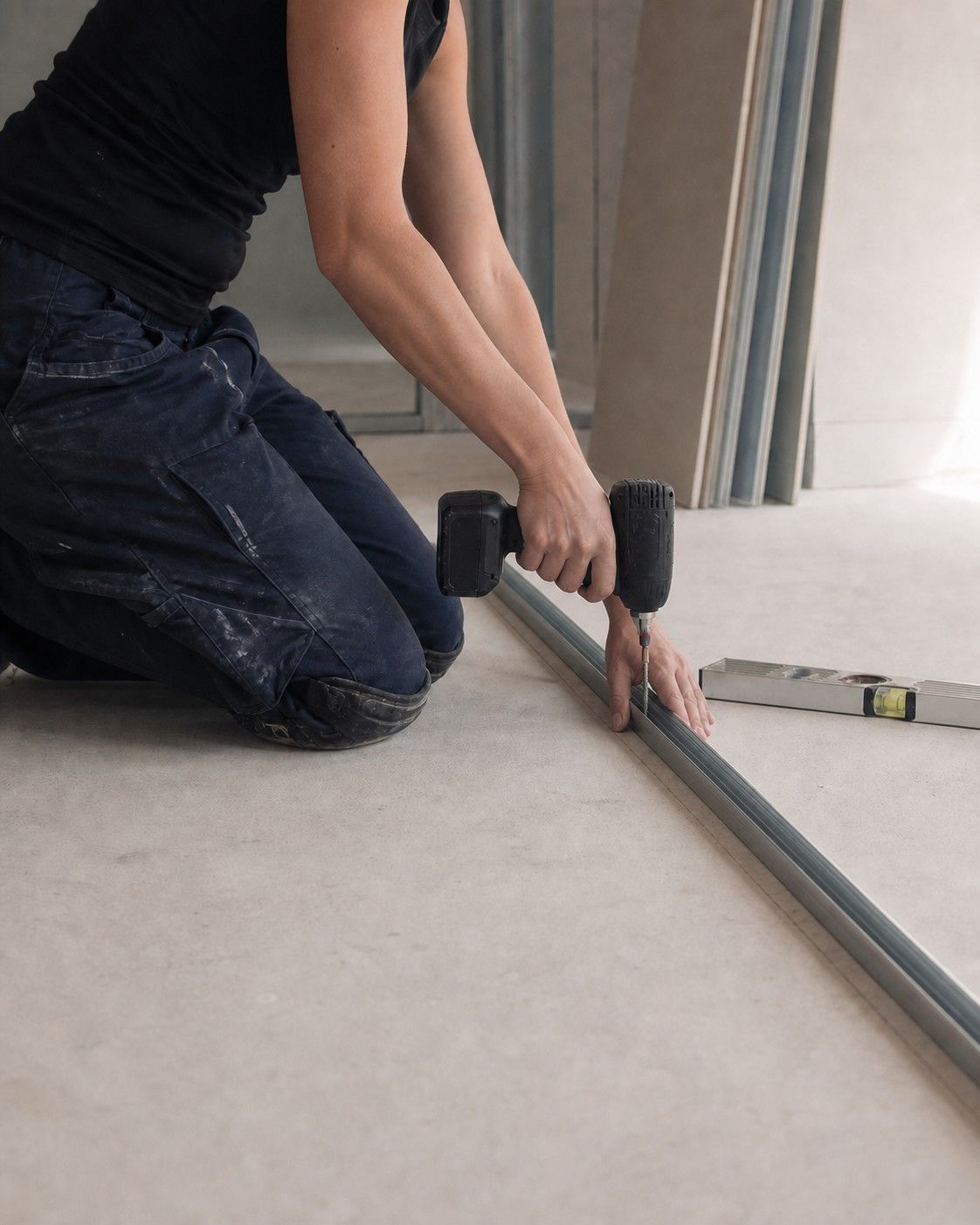 Arbeitssituation im Bereich Innenausbau